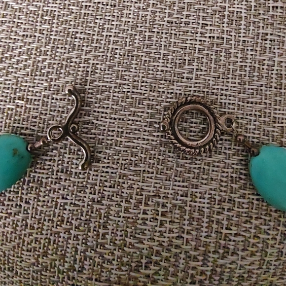 Turquoise Stone Necklace - 21" - Picture 3 of 3
